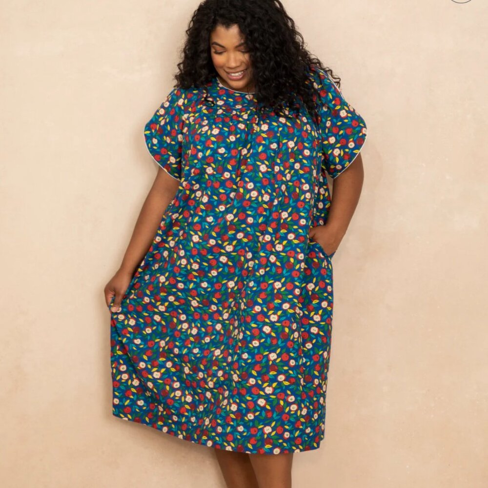 Printfresh Retro Dreams Nightgown in Red Delicious, Large